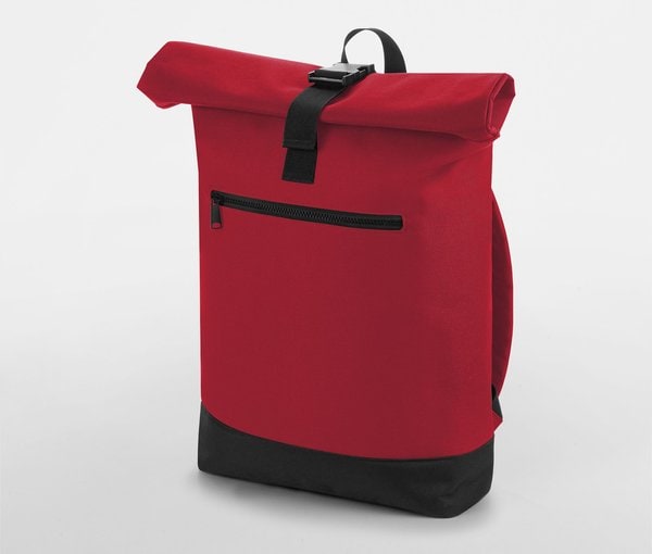 Bag Base BG855 - Mochila Unisex con Cierre Enrollable y Bolsillo Acolchado