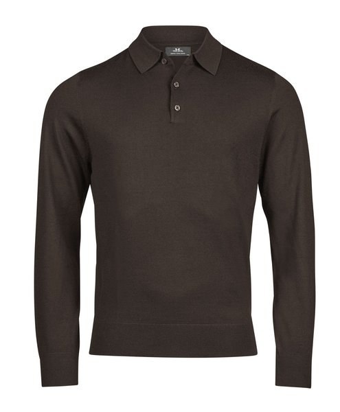 TEE JAYS TJ6002 - Long-sleeved wool polo shirt