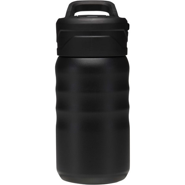 Botella deportiva Knox de 350 ml de acero inoxidable de doble pared reciclado RCS con pajita abatible - EgotierPro 100952