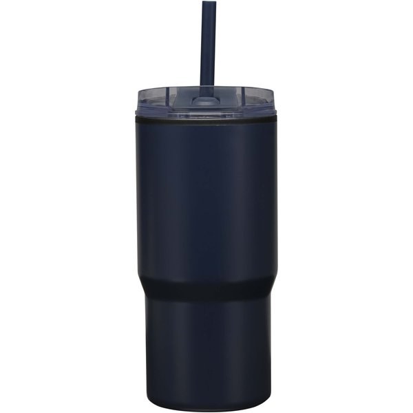 Westin 540 ml RCS recycled double wall insulated tumbler with straw - EgotierPro 100959