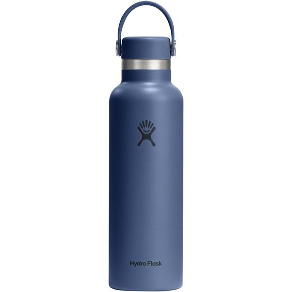 Hydro Flask 100989 - Botella de agua Hydra Flask de acero inoxidable con aislamiento térmico, boca estándar, 621 ml, con tapón con pajita