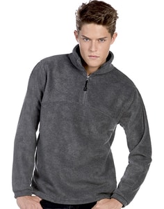 B&C Highlander + - Polar cremallera 1/4 Sudadera Media Cremallera Hombre