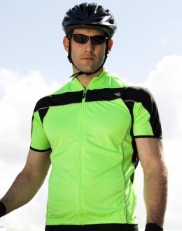 Result S188M - Top cremallera entera bicicleta hombre Camiseta Deporte Hombre