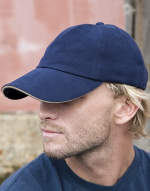 Result Caps RC025P - Sandwich Brushed Cotton Cap
