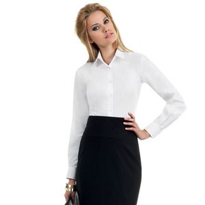 B&C SWP63 - Camisa de Popelina Smart LS