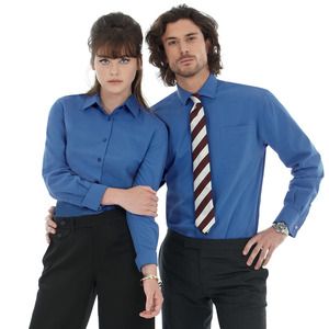 B&C Heritage LSL Men - Men`s Heritage LS Poplin Shirt - SMP41