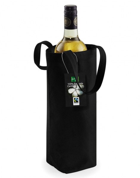 Westford mill W620 - Eco-Friendly Fairtrade Cotton Wine Bottle Carrier