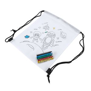 TURCAZ Mochila infantil de cuerdas realizada en non-woven