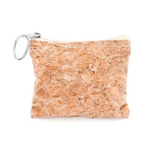 Stamina BO7545 - LIMOSA Natural cork purse with silver ring in zip puller