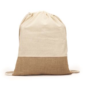 Stamina BO7557 - WILKES Mochila de cordones línea eco de algodón de 120 g/m² y yute