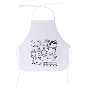 PACHU Non-woven apron with colouring design for children - EgotierPro DE9131