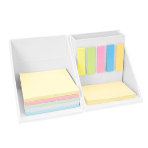 DIMAS Set de escritorio de cartón en forma de cubo compuesto por lapicero - EgotierPro HW8062