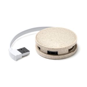 Stamina IA3034 - GOSPEK Puerto USB HUB realizado en fibra de trigo