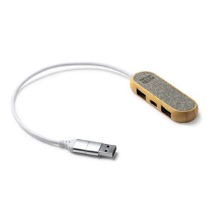 Stamina IA3039 - BADOC HUB port with a beautifully crafted body made of bamboo and RPET fabric
