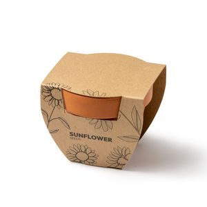 GIRAX Macetero de terracota con semillas de girasol - EgotierPro MC1036