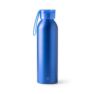 Stamina BI4212 - LEWIK Recycled aluminium bottle with cap and matching carrying strap