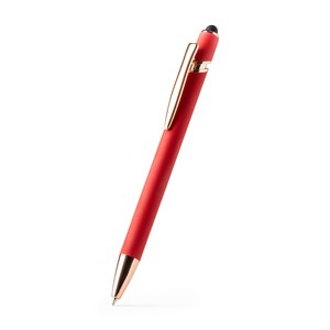 ROSES Soft-touch metal ball pen with rose gold details - EgotierPro BL1341