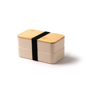 Stamina FI1361 - JANEX PP lunch box with two compartments and bamboo lid