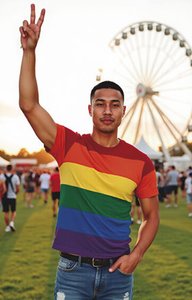 Valento CAVARAI - T-Shirt RAINBOW