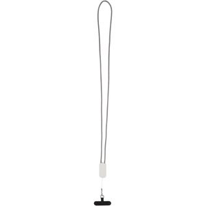 Anser recycled plastic smartphone lanyard with 27W 5-in-1 built-in cable - EgotierPro 124494