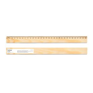 Pine wood ruler with 30 cm scale - Egotier 93661