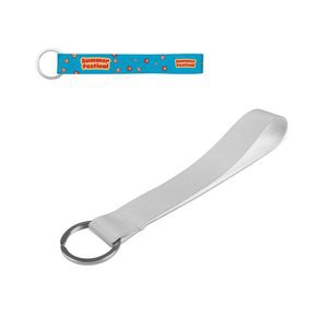 Lanyard'In 94419 - Short lanyard for sublimation printing in recycled polyester (100% rPET) with ring