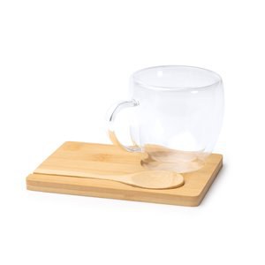 Stamina TZ1848 - BLUMON Double-wall glass mug set made of borosilicate glass