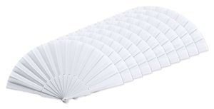 Pack of 10 Stamina PF3110 - ALBERO Hand fan with plastic ribs and polyester fabric