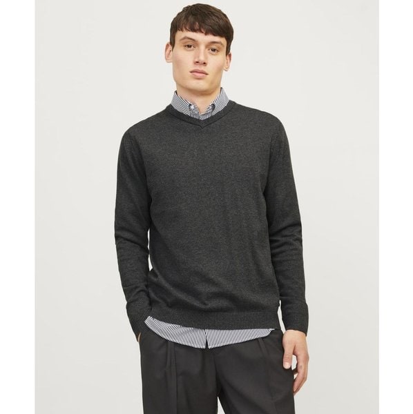 Jack&Jones JJ7194 - Suéter de cuello en V para hombre