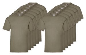 Pack de 12 Fruit of the Loom SC230 - Valueweight T (61-036-0)