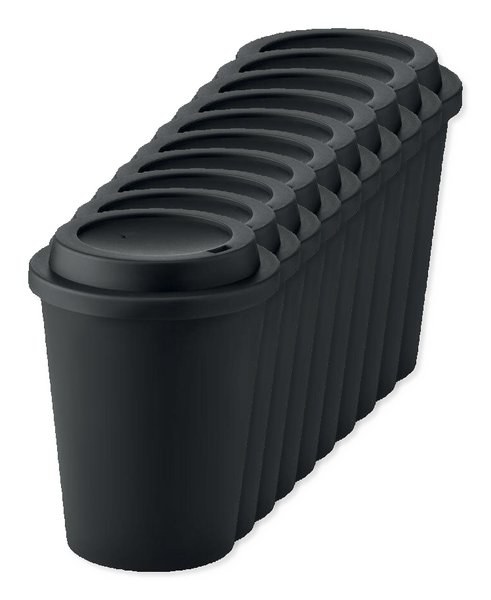 Pack de 100 GiftRetail MO6582 - NOLA Vaso con pared doble PP 300 ml