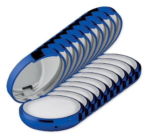 Pack de 10 GiftRetail MO9374 - DUO MIRROR Bálsamo labial espejo