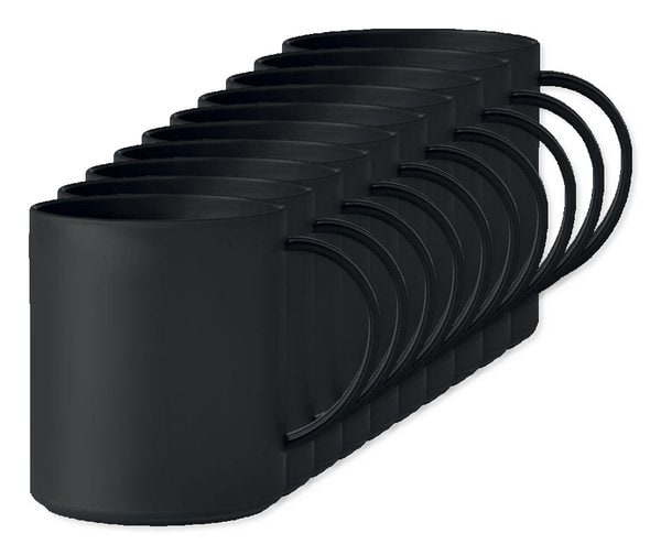 Pack of 100 GiftRetail MO6256 - MONDAY Eco-Friendly 300ml Reusable Plastic Mug