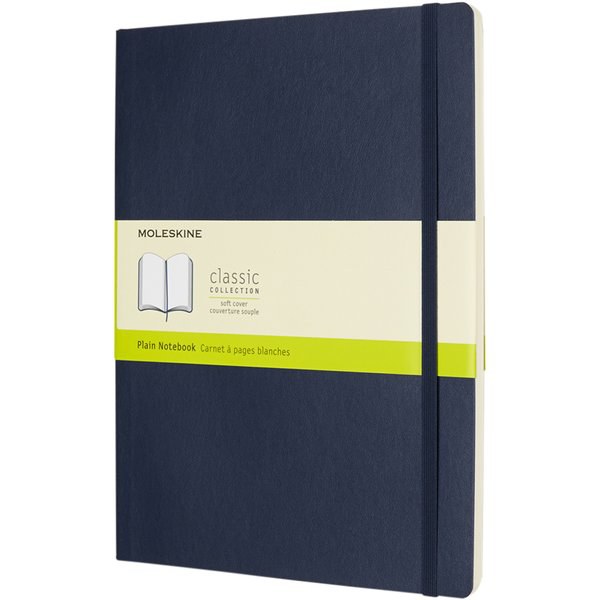 Moleskine 107181 - Libreta de tapa blanda XL lisa "Classic"