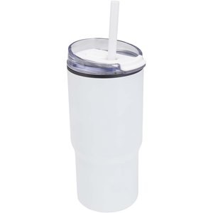 Vaso térmico de doble pared reciclado RCS de 540 ml de Westin con pajita - EgotierPro 100959