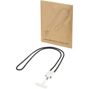 Cable de carga con cordón de plástico reciclado Ion 65 W 5 en 1 - EgotierPro 124523