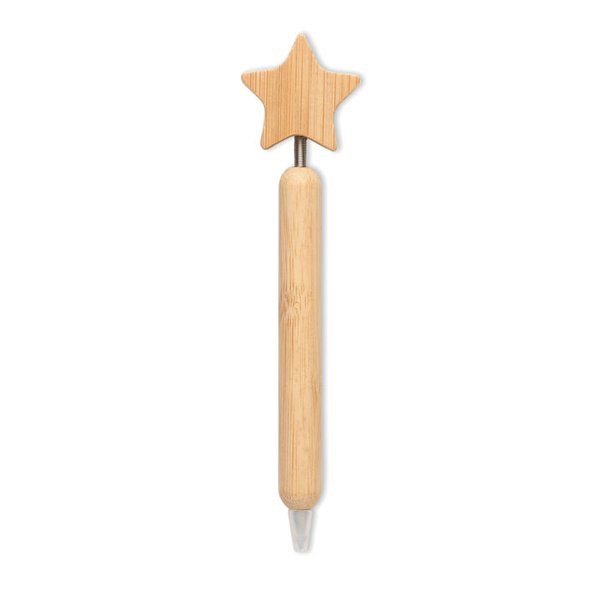 STARPEN Bolígrafo bambú estrella - GiftRetail CX1581