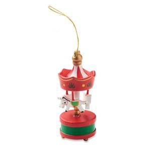 WHIRL Adorno carrusel de madera - GiftRetail CX1604