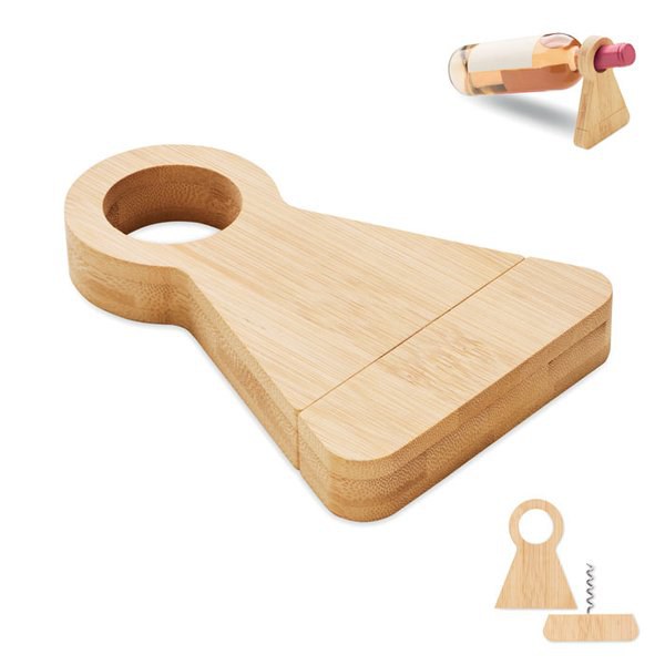 STANDTURN Bamboo bottle stand & opener