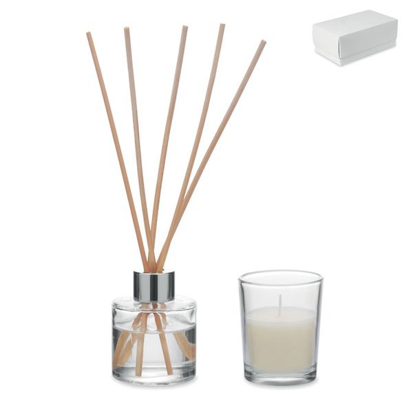 MUSKA SET Set vela y difusor de vainilla - GiftRetail MO3112